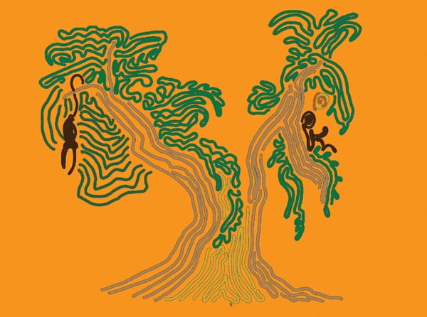 The trees behind the home page, on their own.